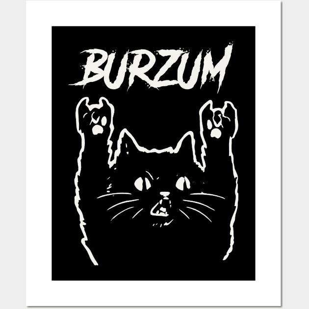 burzum metal cat Wall Art by bubur ayam